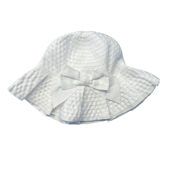 NWT Janie and Jack White Pleated Sun Hat and Purple Cat Eye Sunglasses Bundle - Picture 2 of 9